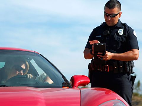 speeding citation cop